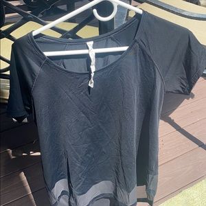 Black Lululemon Workout Top